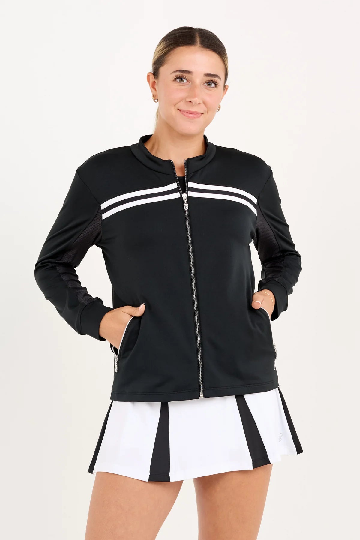 Ladies Sofibella 24” Jacket Zippered Front Buttoned Front Snap Front