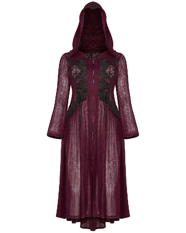 Punk Rave Plus Size Womens Gothic Witch Hooded Cloak Jacket Dress Red Black Lace Trench Coat Raincoat Waterproof Jacket Punk Rave Plus Size Womens Gothic Witch Hooded Cloak Jacket Dress Red Black Lace Trench Coat Raincoat Waterproof Jacket