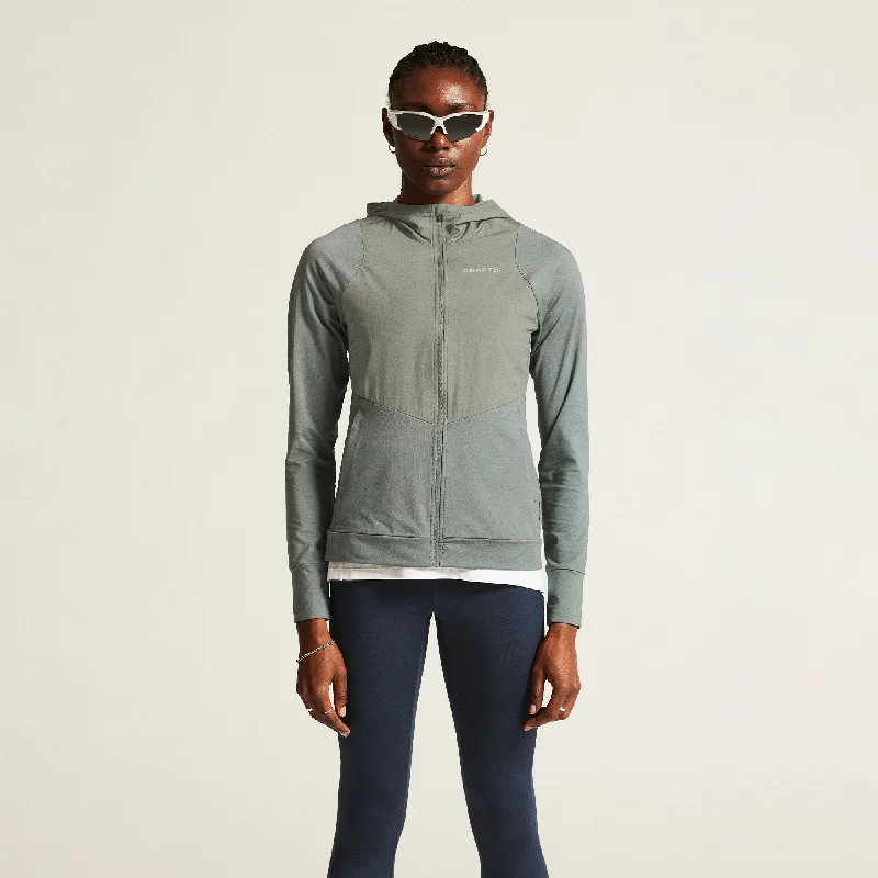 Women's ADV Essence Jersey Hood Jacket 2 Hoodie Zip-Up Jacket Button-Up Jacket