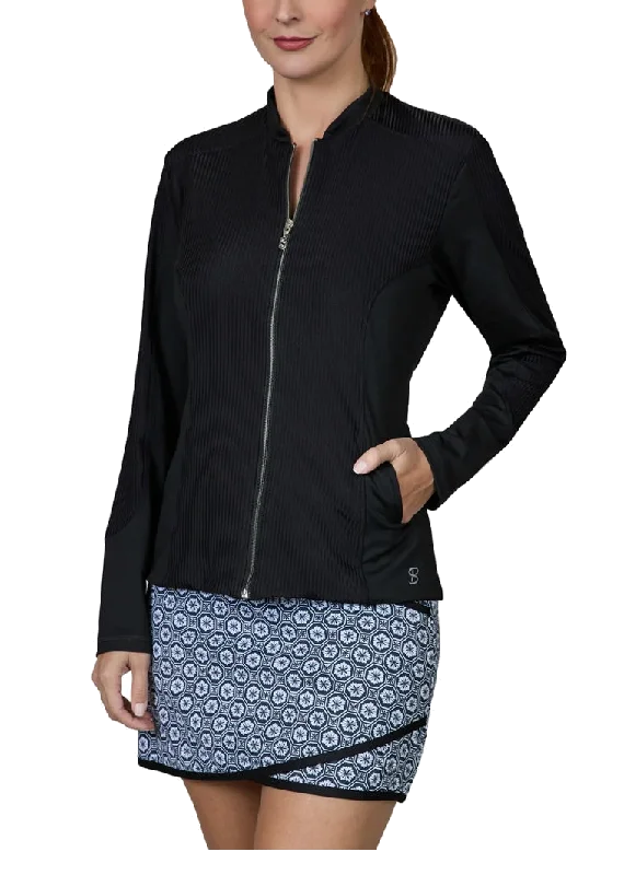 Ladies Sofibella Jacket(Black) Herringbone Jacket Checkered Jacket Solid Jacket