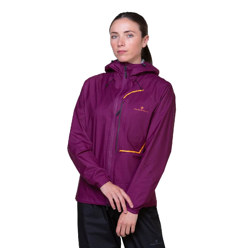 Tech Fortify Running Jacket Womens Notch Collar Peter Pan Collar Cowl Neck