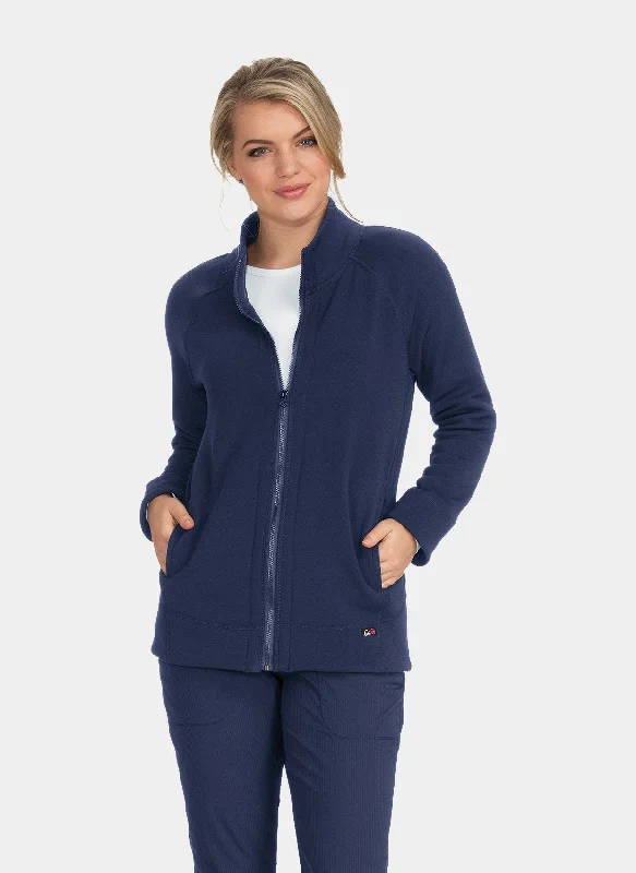 Koi Lite Wellness Fleece Jacket - Navy Faux Fur Jacket Real Fur Jacket Shearling Jacket Koi Lite Wellness Fleece Jacket - Navy Faux Fur Jacket Real Fur Jacket Shearling Jacket