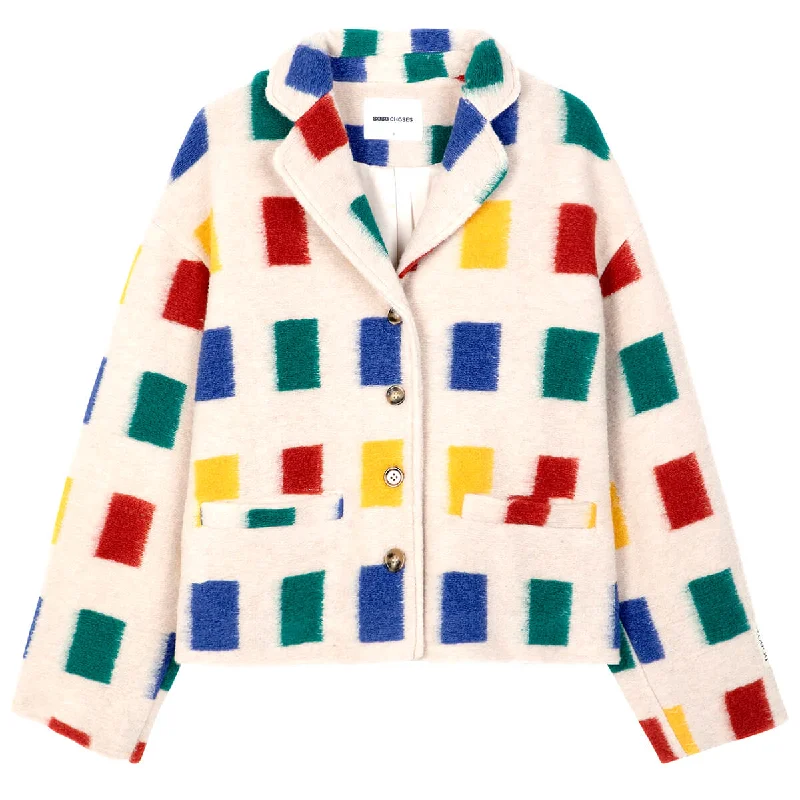 Colour Game Jacket by Bobo Choses Womenswear Embroidered Jacket Appliqued Jacket Beaded Jacket