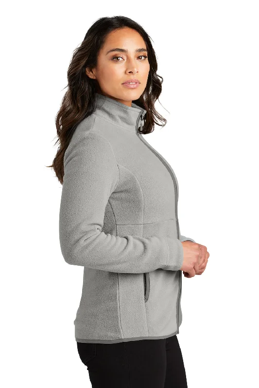 Port Authority Womens Connection Pill Resistant Fleece Full Zip Jacket - Gusty Grey