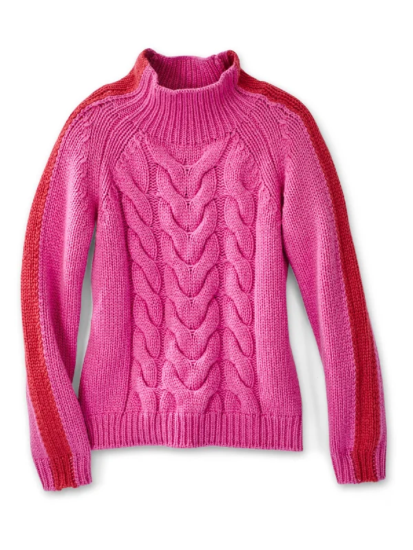 Sara Cashmere Turtleneck Ski Sweater