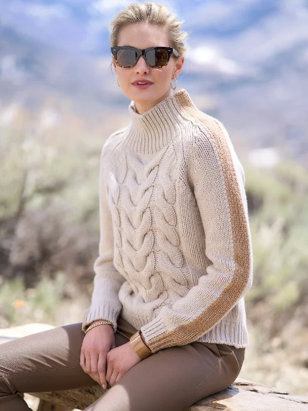 Sara Cashmere Turtleneck Ski Sweater