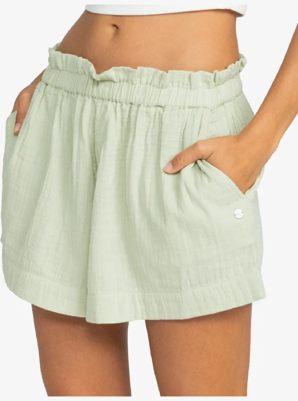 What A Vibe Shorts - Laurel Green