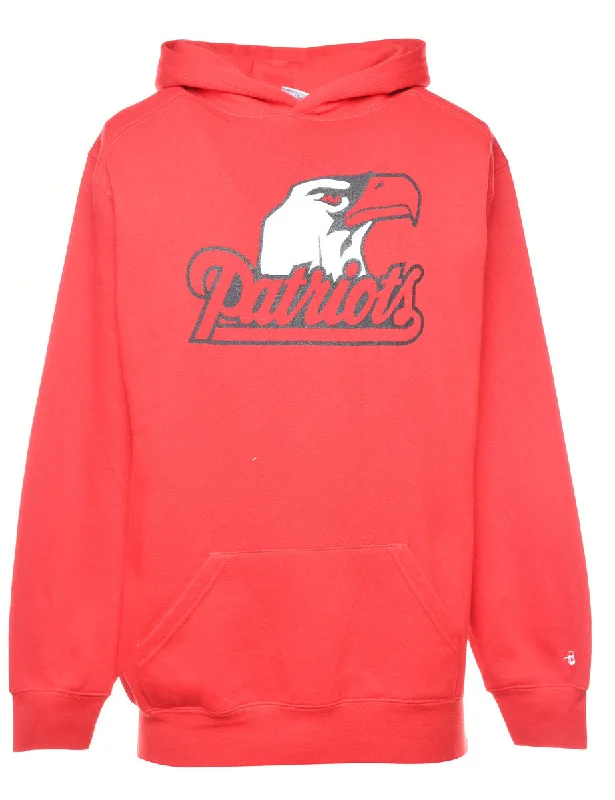 Red Patriots Hoodie - M