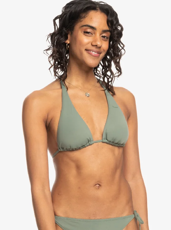 Beach Classics Elongated Triangle Bikini Top - Agave Green Bikinis with buttons, Trendy, Sexy, Fashionable Beach Classics Elongated Triangle Bikini Top - Agave Green Bikinis with buttons, Trendy, Sexy, Fashionable