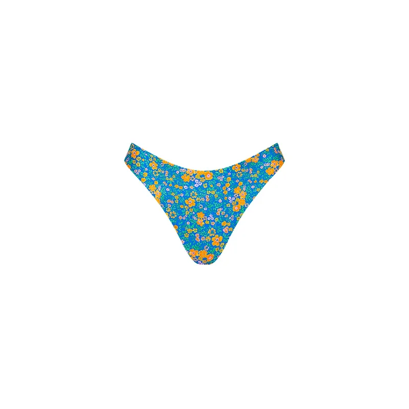 Brazilian Thong Bikini Bottom - Ocean Potion Floral print bikini, Feminine, Summer style, Trendy Brazilian Thong Bikini Bottom - Ocean Potion Floral print bikini, Feminine, Summer style, Trendy