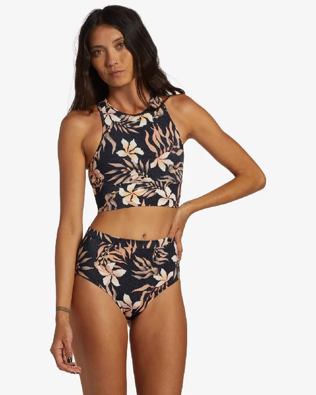Coral Gardeners Long Tank Bikini Top - Multi Plunge bikini, Deep-V, Sexy, Trendy