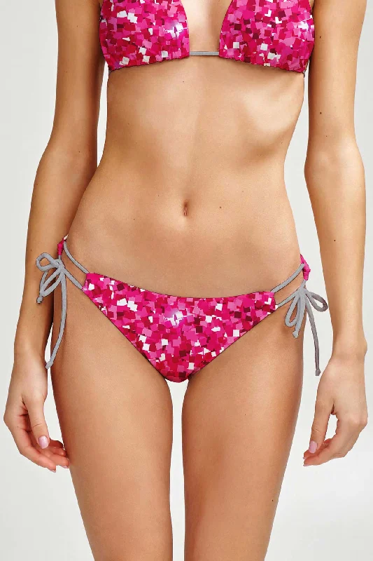 Glam Doll Sofia Pink Loop Tie Side Hipster Bikini Bottom - Women Sporty bikini, Comfortable, Athletic, Sexy Glam Doll Sofia Pink Loop Tie Side Hipster Bikini Bottom - Women Sporty bikini, Comfortable, Athletic, Sexy