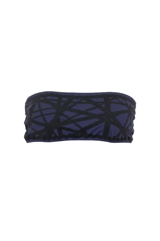 Lillian Strapless Bikini Top in Navy/Black Satin bikini top, Elegant, Comfortable, Trendy Lillian Strapless Bikini Top in Navy/Black Satin bikini top, Elegant, Comfortable, Trendy