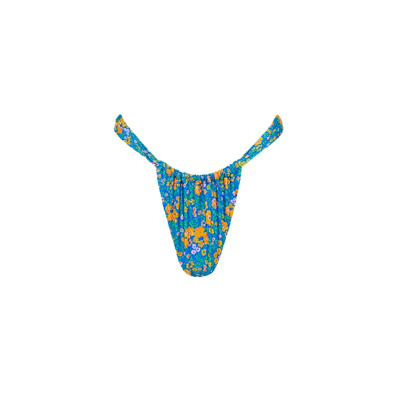 Ruched Thong Bikini Bottom - Ocean Potion Halter top bikini, Elegant, Comfortable, Trendy Ruched Thong Bikini Bottom - Ocean Potion Halter top bikini, Elegant, Comfortable, Trendy
