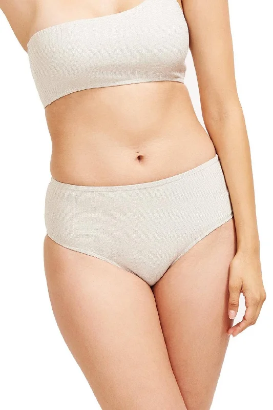 Serena Mid-rise Bikini Bottom Platinum Texture Fabric Swim bikini, Beachwear, Comfortable, Trendy Serena Mid-rise Bikini Bottom Platinum Texture Fabric Swim bikini, Beachwear, Comfortable, Trendy