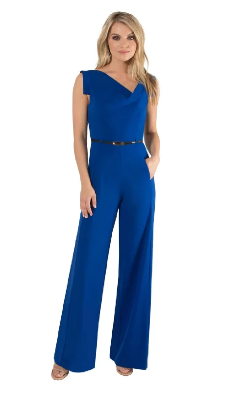 Black Halo- Classic Jackie O Sleeveless Jumpsuit Romper jumpsuit, Playful, Casual, Comfortable Black Halo- Classic Jackie O Sleeveless Jumpsuit Romper jumpsuit, Playful, Casual, Comfortable