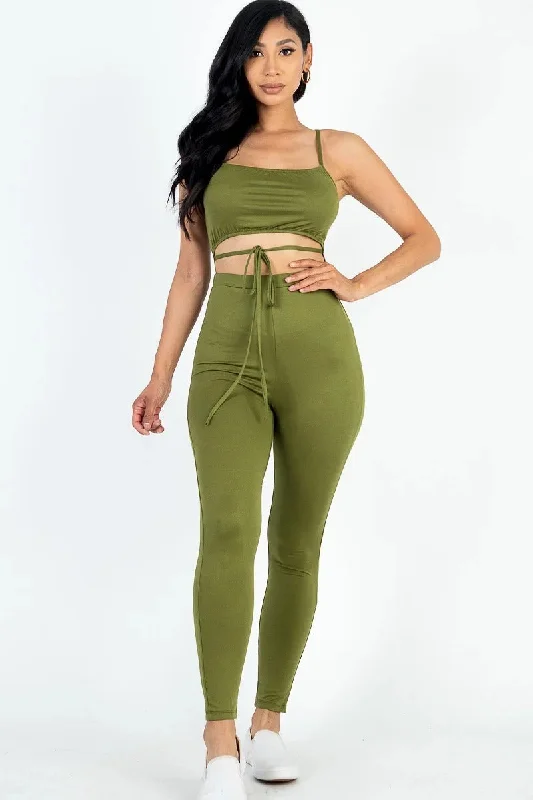 Solid Tie Front Cut Out Jumpsuit Sequin jumpsuit, Glamorous, Party attire, Trendy