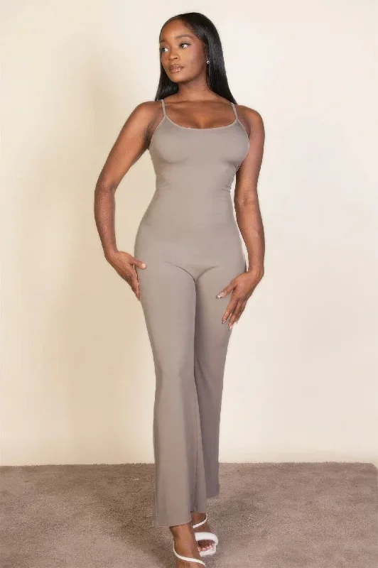 Ribbed sleeveless wide leg jumpsuit Satin wrap jumpsuit, Trendy, Elegant, Chic