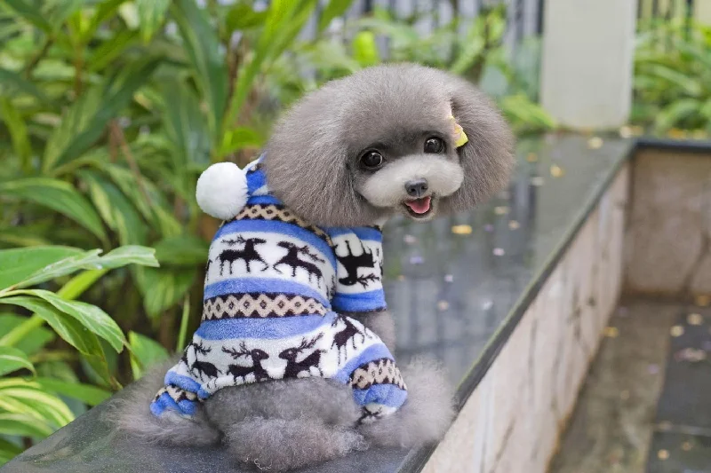 Maxbell Maxbell Classic Christmas Deer Pattern Warm Fleece Jumpsuits Coat for Pet Dog Size S Ruffle sleeve jumpsuit, Feminine, Elegant, Stylish Maxbell Maxbell Classic Christmas Deer Pattern Warm Fleece Jumpsuits Coat for Pet Dog Size S Ruffle sleeve jumpsuit, Feminine, Elegant, Stylish