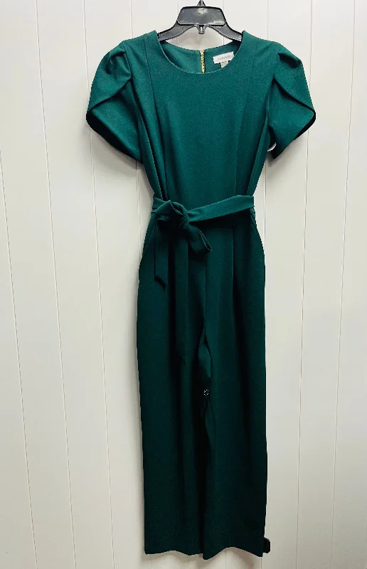 Jumpsuit By Calvin Klein In Green, Size: M Wrap-around jumpsuit, Elegant, Feminine, Comfortable Jumpsuit By Calvin Klein In Green, Size: M Wrap-around jumpsuit, Elegant, Feminine, Comfortable