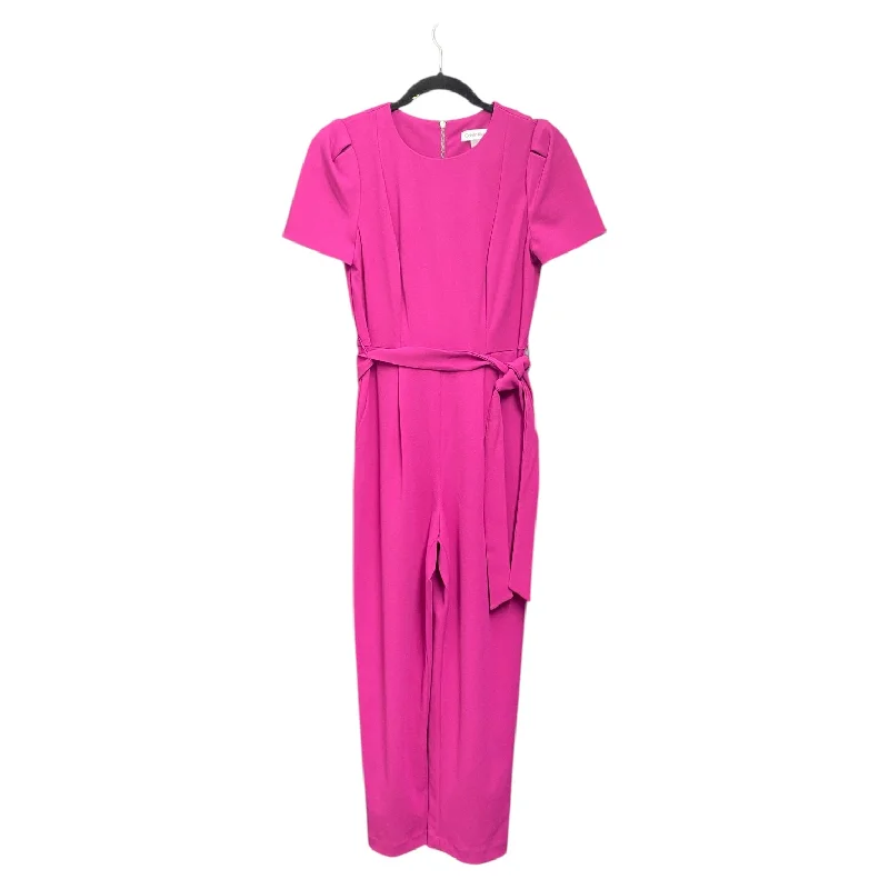 Jumpsuit By Calvin Klein In Purple, Size: 2 One-shoulder jumpsuit, Sexy, Chic, Trendy Jumpsuit By Calvin Klein In Purple, Size: 2 One-shoulder jumpsuit, Sexy, Chic, Trendy