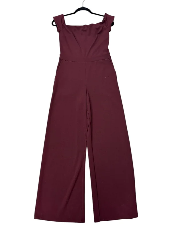 Jumpsuit By Express In Maroon, Size: 4 Black jumpsuit, Sleek, Formal, Nightwear