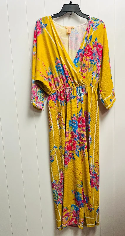 Jumpsuit By Flying Tomato In Blue & Yellow, Size: S Vintage jumpsuit, Retro style, Fashionable, Trendy Jumpsuit By Flying Tomato In Blue & Yellow, Size: S Vintage jumpsuit, Retro style, Fashionable, Trendy