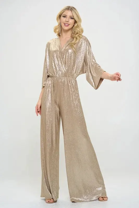 Kimono Sleeve Wide Leg Jumpsuit Printed jumpsuit, Bold design, Summer style, Chic
