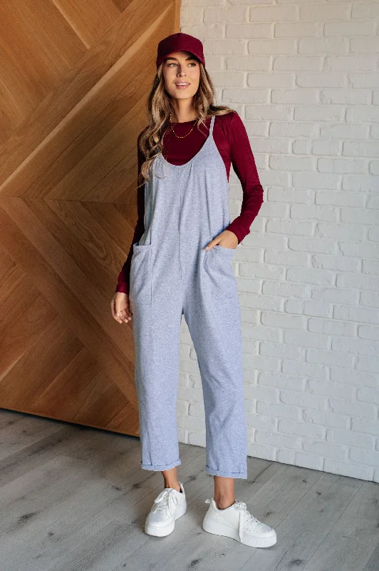 Totally Me Spaghetti Strap Jumpsuit in Heather Grey Short jumpsuit, Casual, Summer fashion, Comfortable Totally Me Spaghetti Strap Jumpsuit in Heather Grey Short jumpsuit, Casual, Summer fashion, Comfortable