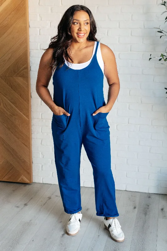 Totally Me Spaghetti Strap Jumpsuit in Light Navy Long-sleeve jumpsuit, Cozy, Elegant, Trendy Totally Me Spaghetti Strap Jumpsuit in Light Navy Long-sleeve jumpsuit, Cozy, Elegant, Trendy