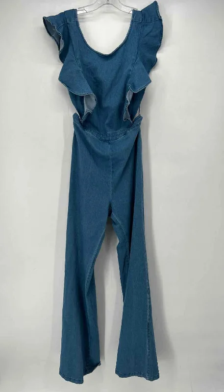 Vici Size L Denim Jumpsuit Halter jumpsuit, Sexy, Casual, Comfortable