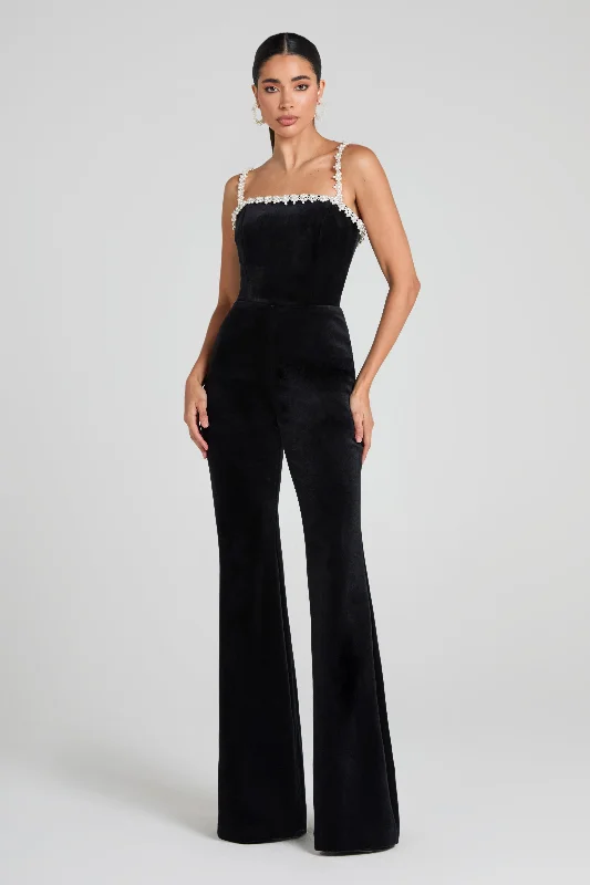 Cara Black Jumpsuit Pleated jumpsuit, Feminine, Chic, Trendy