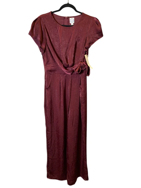Jumpsuit By Blue Rain In Red, Size: Xl Black velvet jumpsuit, Luxurious, Glamorous, Stylish Jumpsuit By Blue Rain In Red, Size: Xl Black velvet jumpsuit, Luxurious, Glamorous, Stylish
