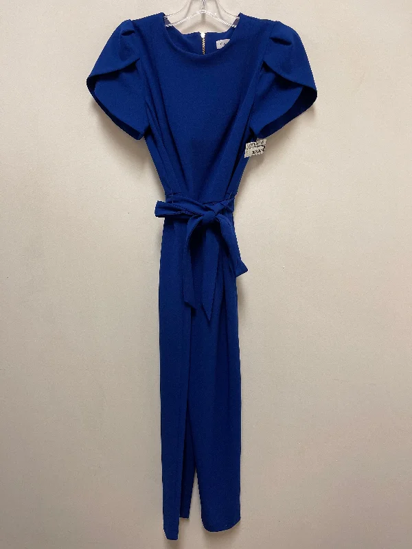Jumpsuit By Calvin Klein In Blue, Size: S Halter neck jumpsuit, Sexy, Elegant, Trendy Jumpsuit By Calvin Klein In Blue, Size: S Halter neck jumpsuit, Sexy, Elegant, Trendy
