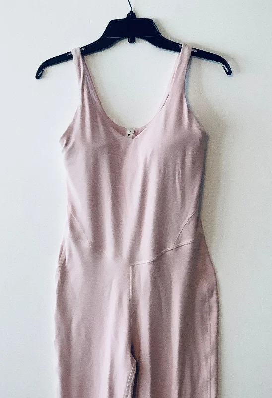 Jumpsuit By Lululemon In Pink, Size: 6 Color block jumpsuit, Bold design, Street style, Fashionable Jumpsuit By Lululemon In Pink, Size: 6 Color block jumpsuit, Bold design, Street style, Fashionable