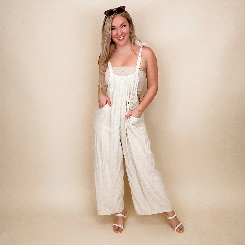 Paint the Sky Oat Avery Mae Jumpsuit Tied waist jumpsuit, Casual look, Feminine, Comfortable Paint the Sky Oat Avery Mae Jumpsuit Tied waist jumpsuit, Casual look, Feminine, Comfortable